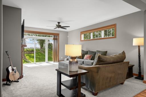 Large main level living room