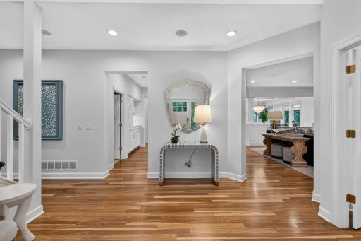 General features: 3-Paneled doors w/ satin gold hardware, surround sound throughout the home, multi-zoned. Exotic Australian Gum hardwood flooring throughout (unless noted) and high end light fixtures, faucets & hardware!