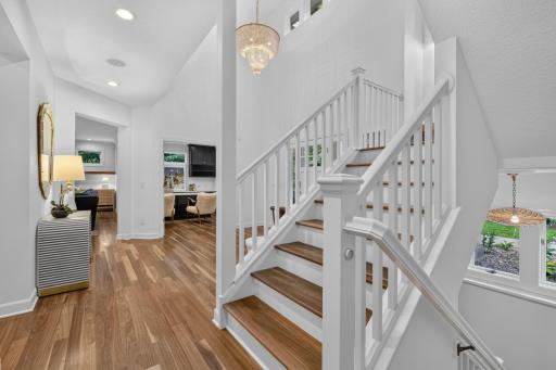Onto the Lower Level: General Features include solid enameled raised panel doors and WIRSBO radiant in-floor heating