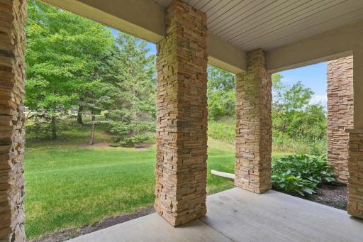 Enjoy Outdoor Living from the Covered Rear Porch