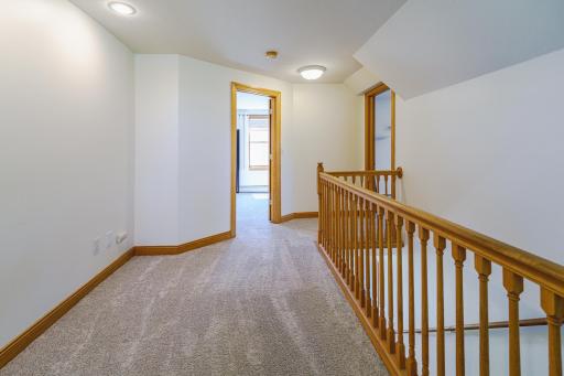 The renovated upper level includes a FULL bathroom with tile flooring and two HUGE bedrooms, one with two closets. This loft is spacious enough for a desk space.