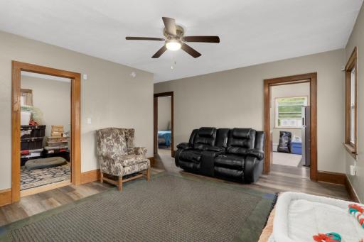 Central living area connects interior rooms