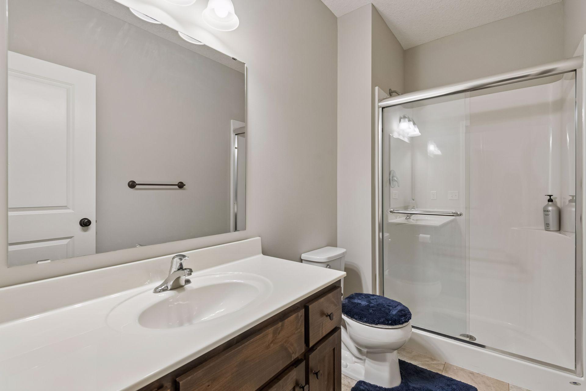 3/4 lower level bath