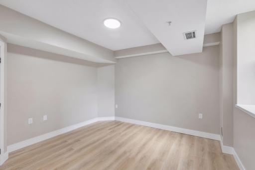 View of primary bedroom without the virtual staging.