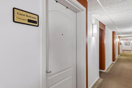 One of the many amenities is an affordable guest suite!