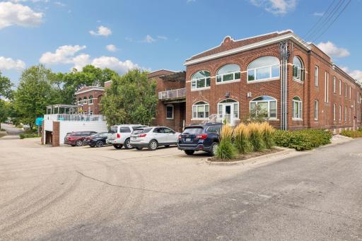 Plentiful guest parking offered in the rear of the building.