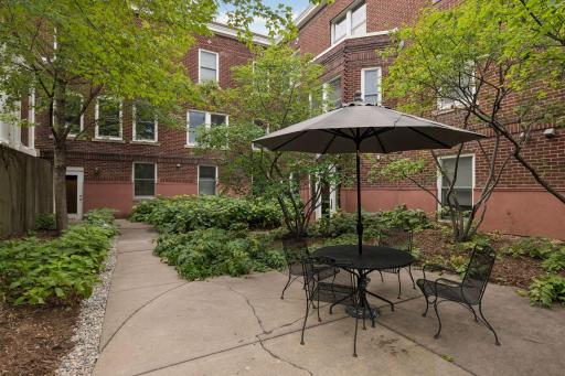One of the many shared patios that's available for owners to enjoy!