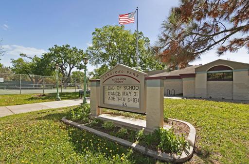 Nearby Langford Park is a recreation destination offering tennis courts, basketball, skating & more!