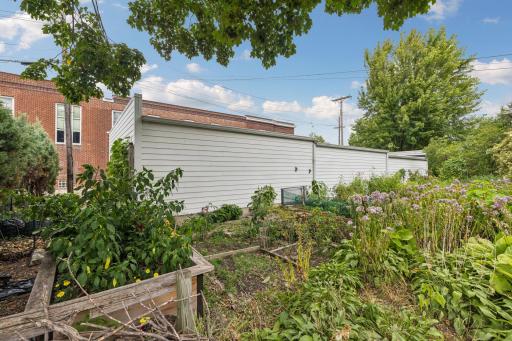 Community garden is located just steps from the building.