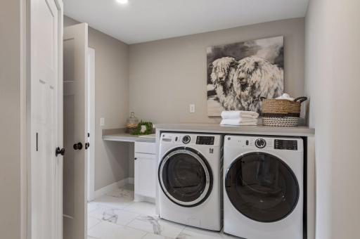 Having the laundry room near all the upper level bedrooms makes laundry day a little bit easier.