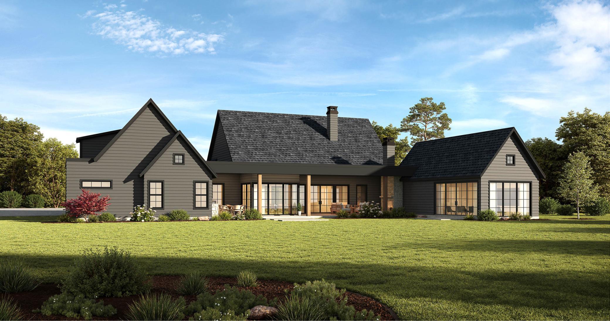 Designed to embrace indoor-outdoor living, The Blakely’s expansive rear sliding doors open to a covered outdoor living space overlooking the backyard—perfect for relaxing, dining, and entertaining.