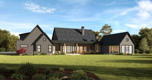 Designed to embrace indoor-outdoor living, The Blakelyâs expansive rear sliding doors open to a covered outdoor living space overlooking the backyardâperfect for relaxing, dining, and entertaining.