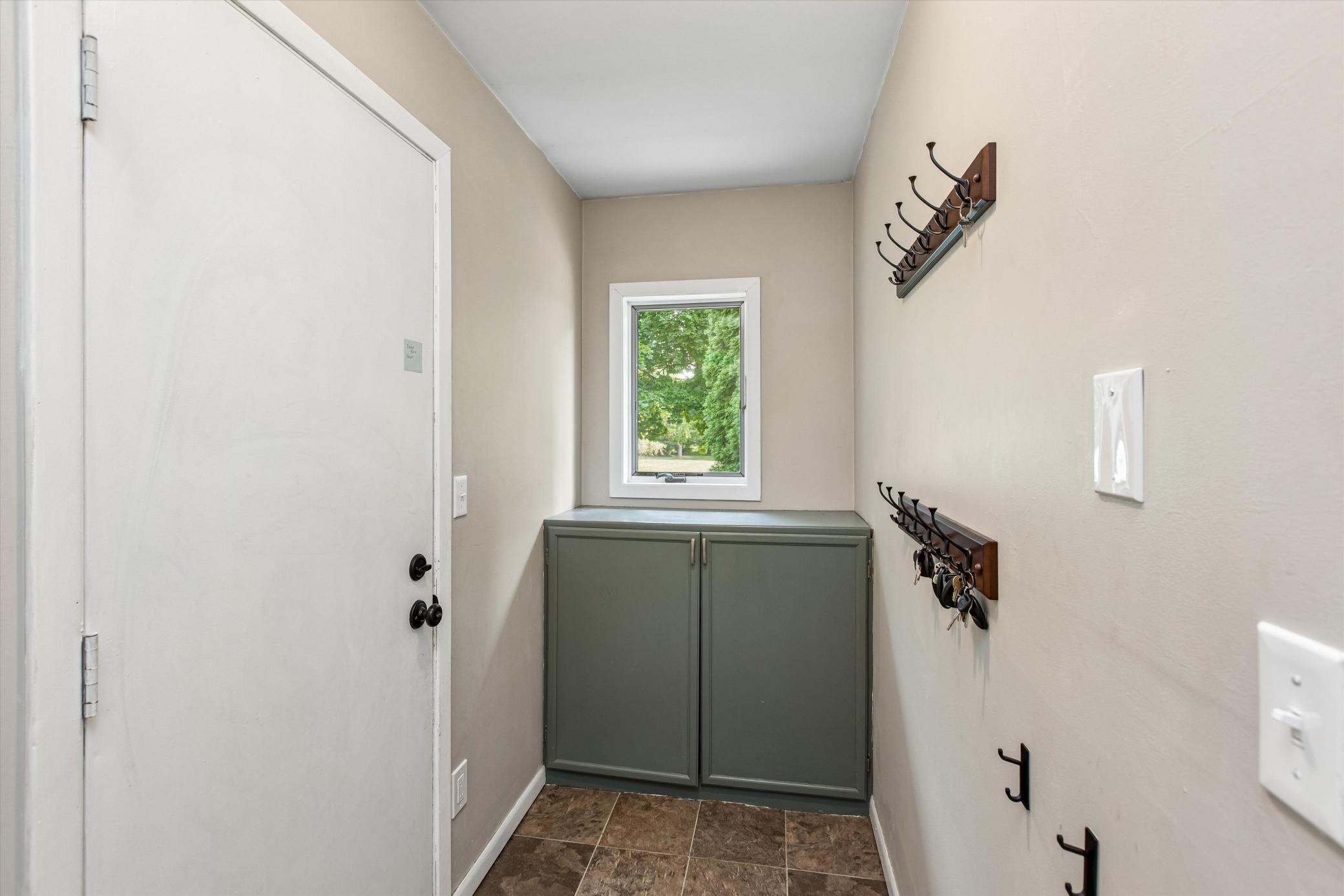 mud room from the garage entrance.