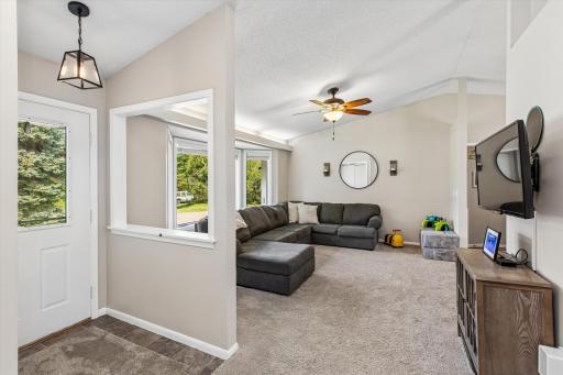 entrance with full closet and open layout