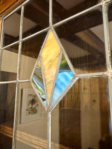 Original stained glass and bevelled glass windows