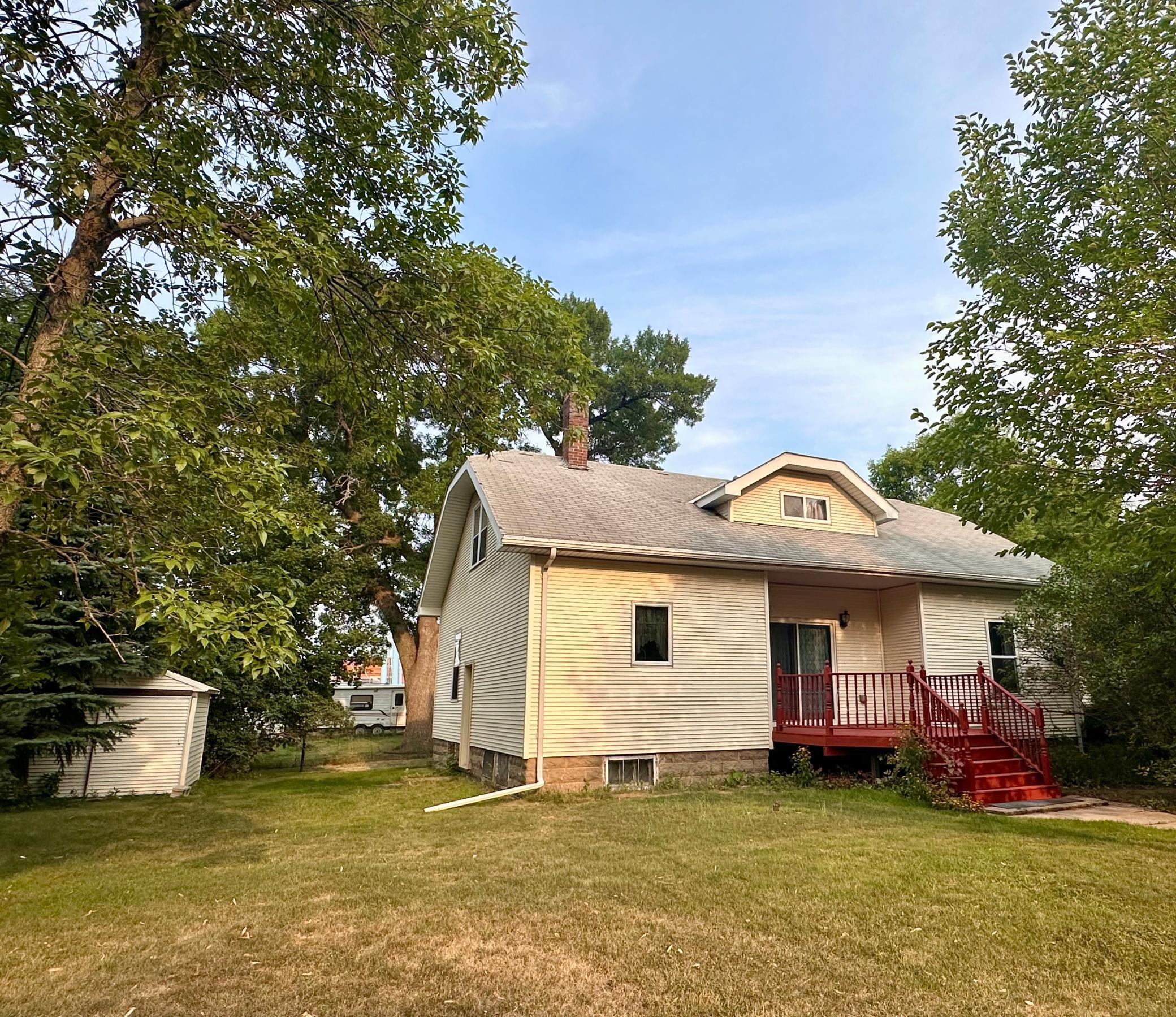 Yard view shows access to the Storage Shed