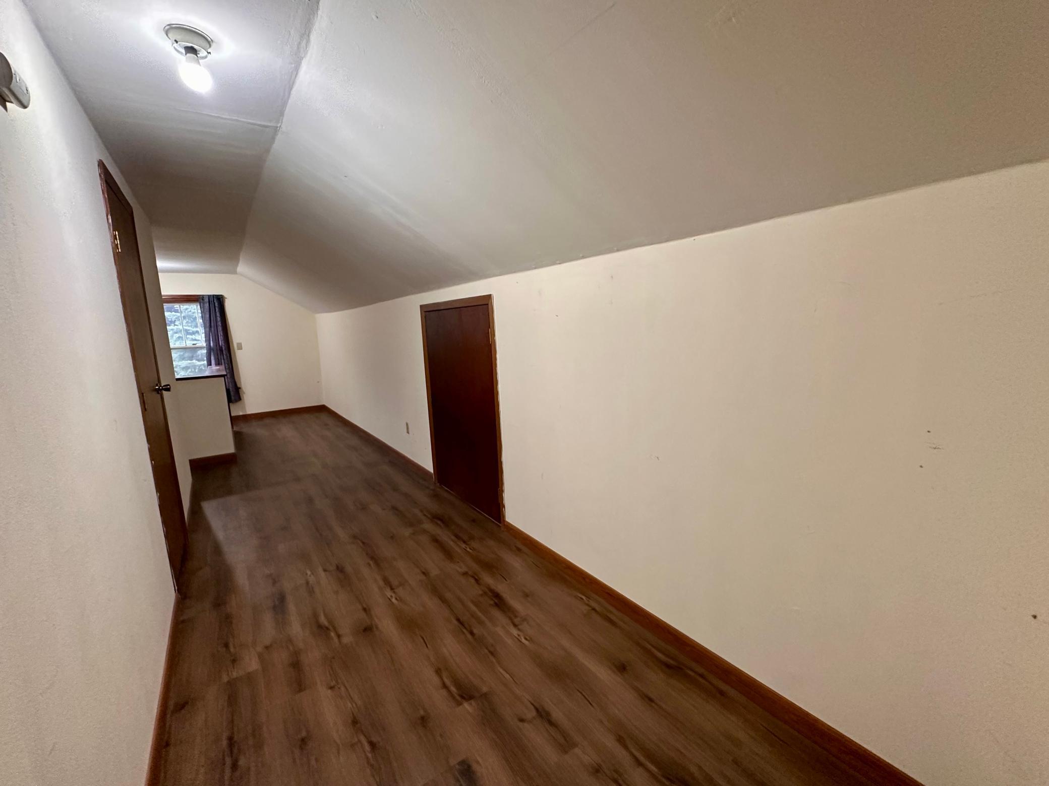 Upper level hallway features so much space...