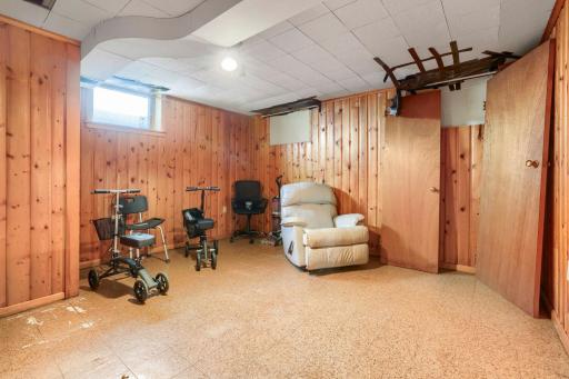 This room, in the lower level would make a great office or even another bedroom with the addition of an egress window.