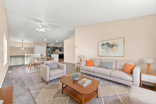 Virtually Staged Living Room