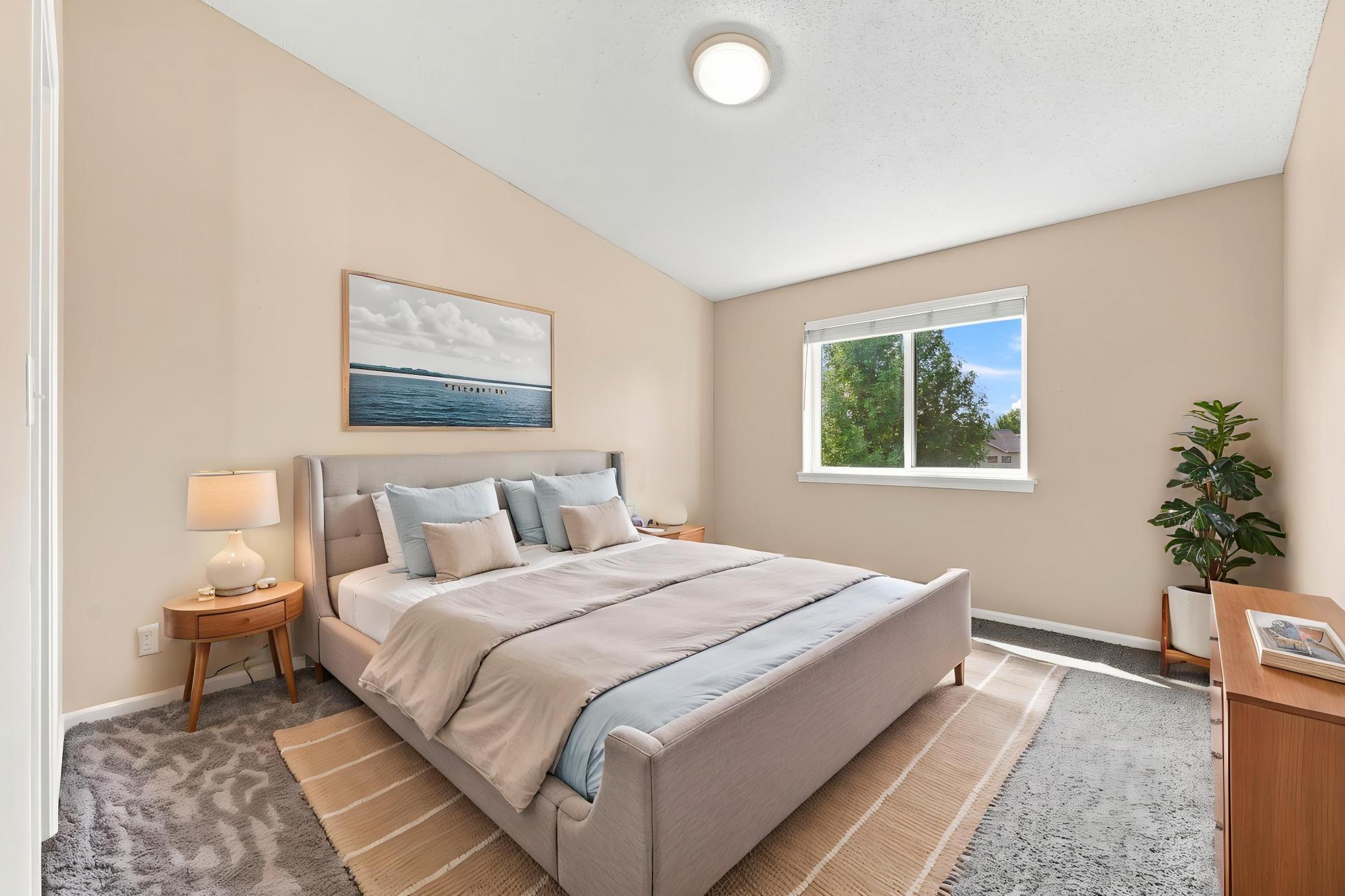 Virtually Staged Primary Bedroom