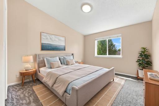 Virtually Staged Primary Bedroom
