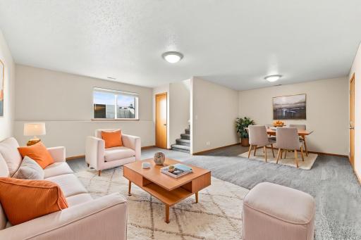 Virtually Staged Family Room