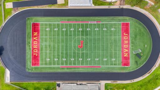Steps away from Jordan High School