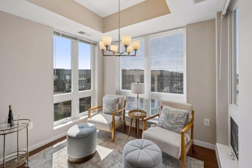The perfect spot for morning coffee or afternoon Happy Hour!