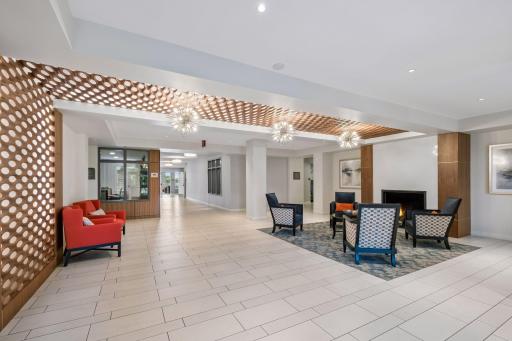 A welcoming lobby and front entrance!
