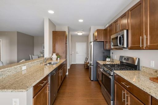 Cooking made easy with ample counter space & tons of cupboards!