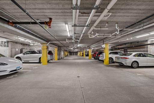 Enjoy an underground climate controlled garage stall at no extra cost.