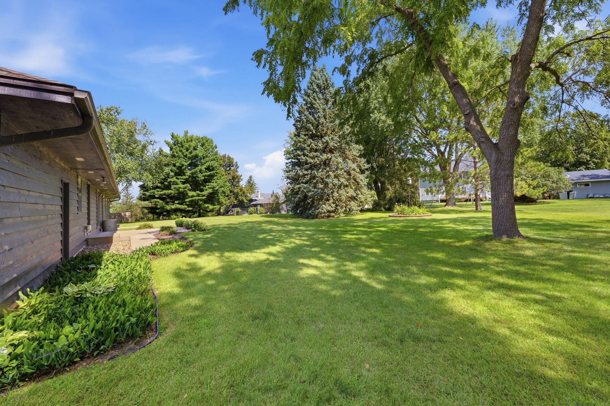 Beautiful and spacious backyard, oversized lot