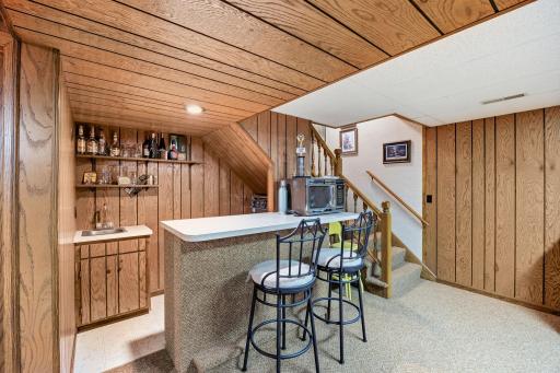 Lower level wet bar