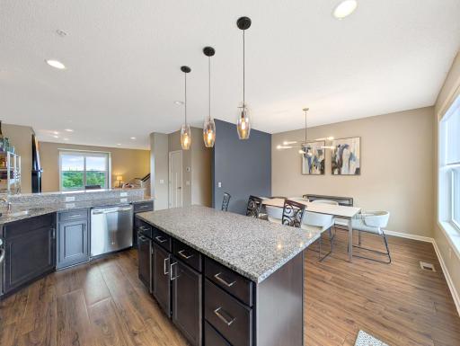 Center island with plenty of storage!