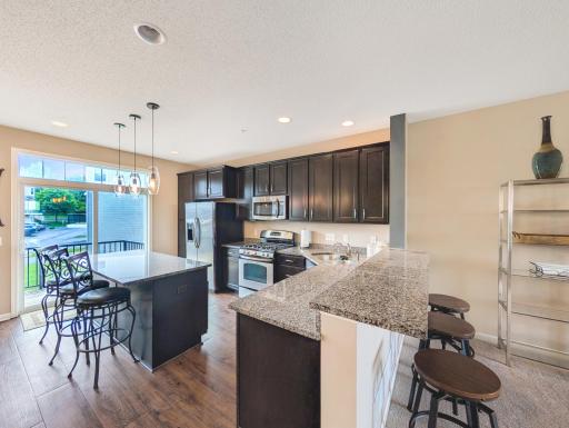 Plenty of counters and cabinets for your kitchen needs!