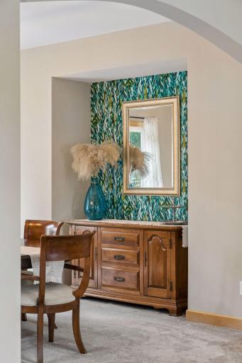 Wallpaper accent wall