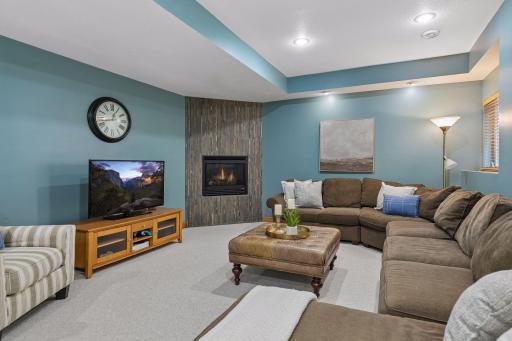 It has gas fireplace