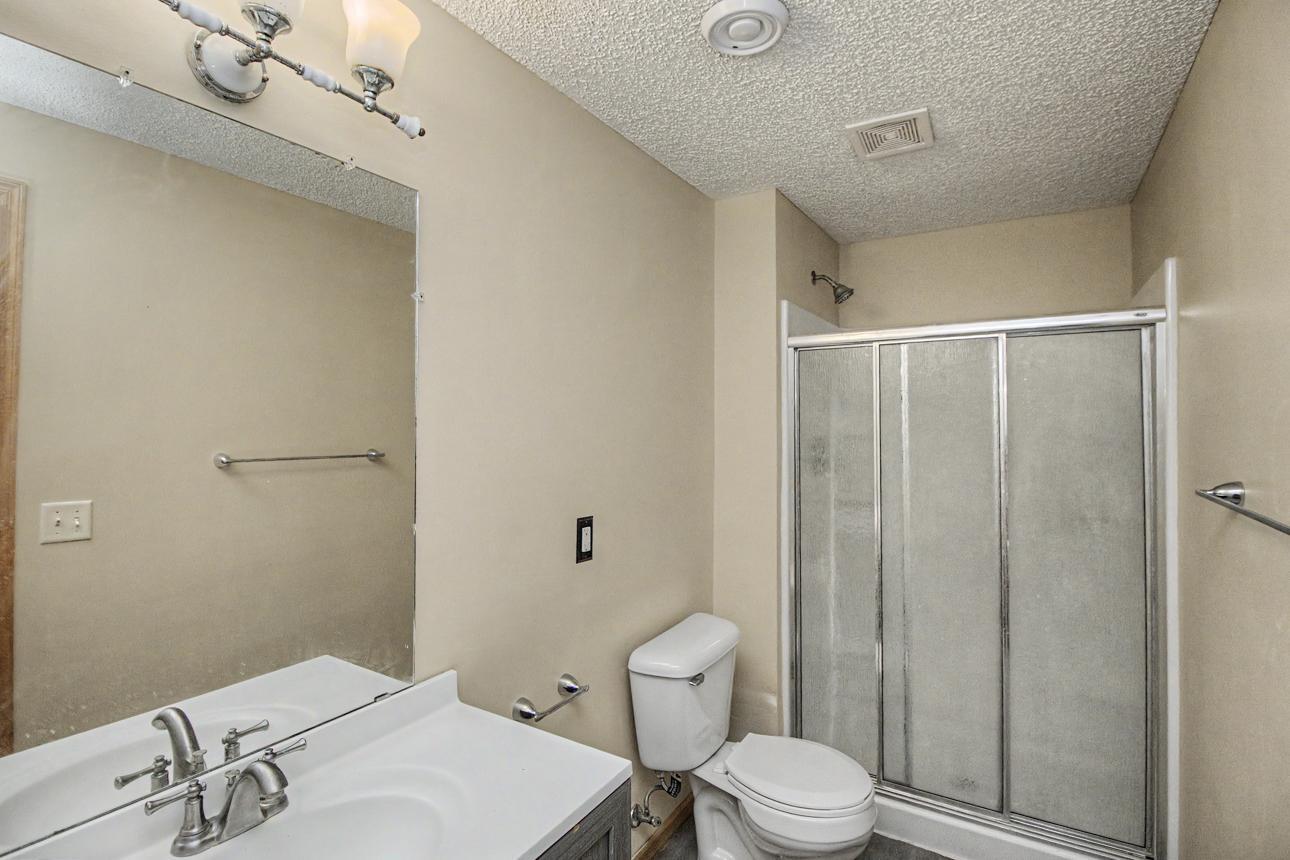 3/4 bath lower level