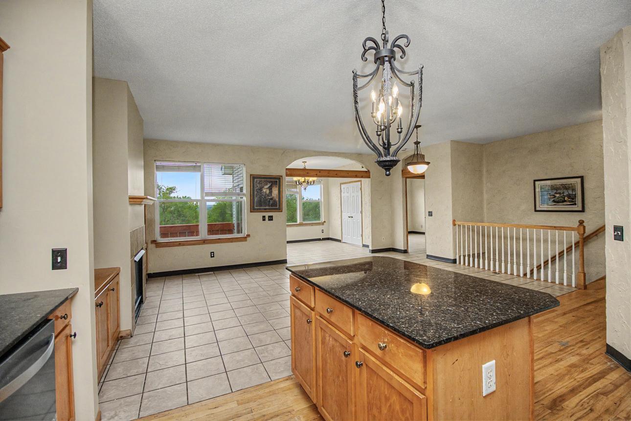 Granite countertops and granite island
