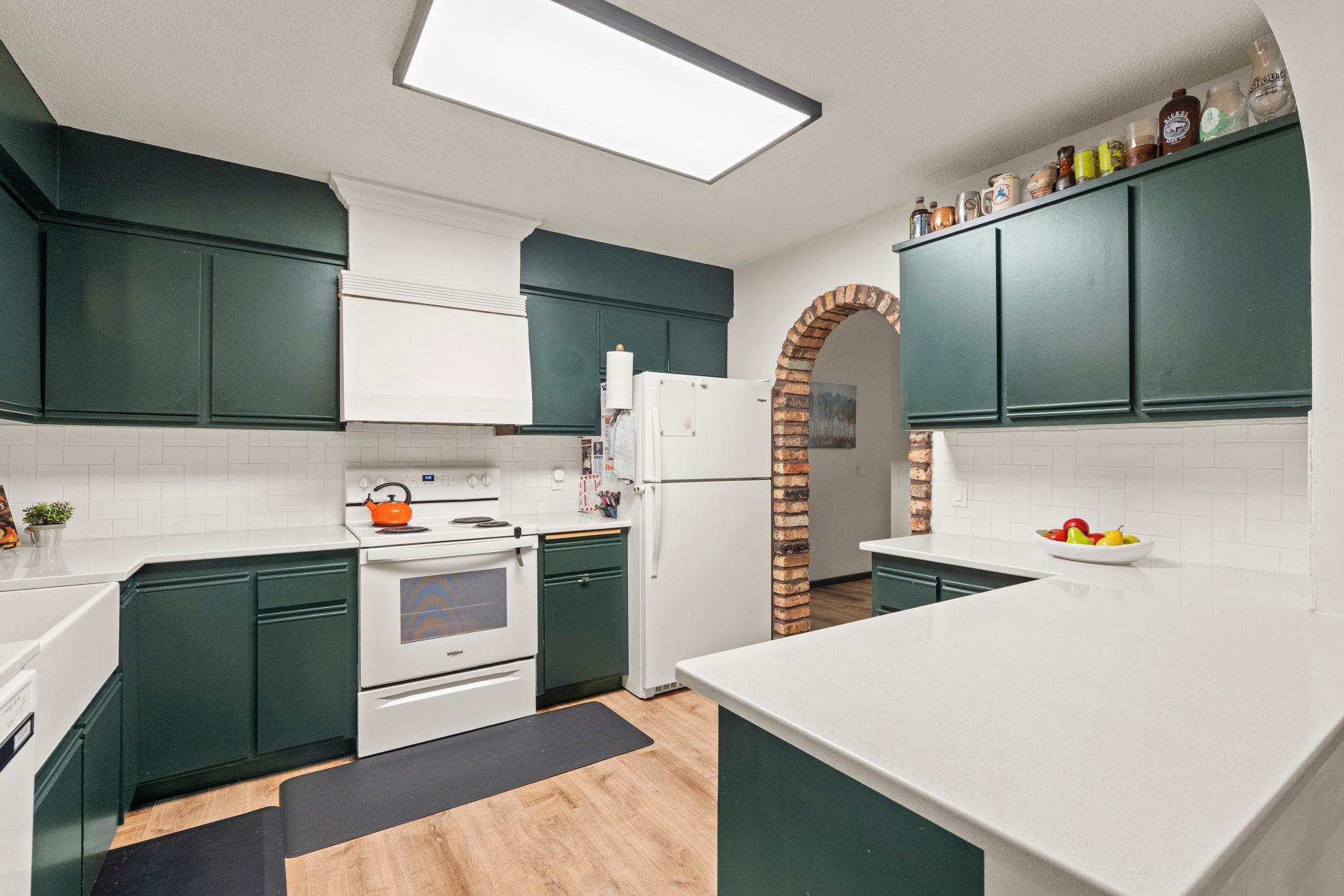 View of the kitchen