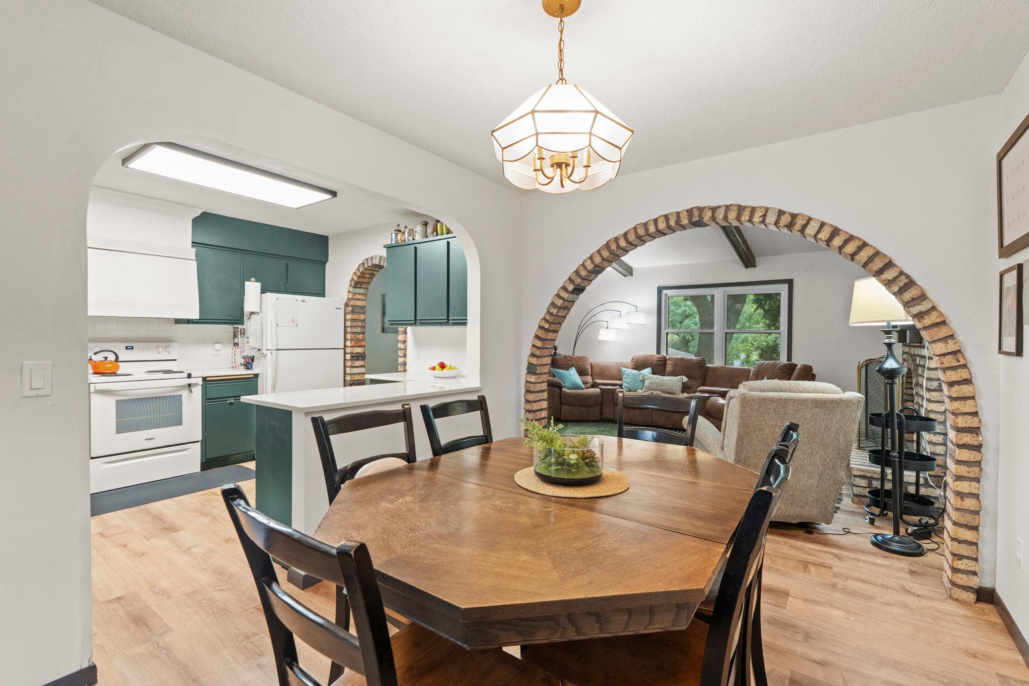 View of the open floorplan