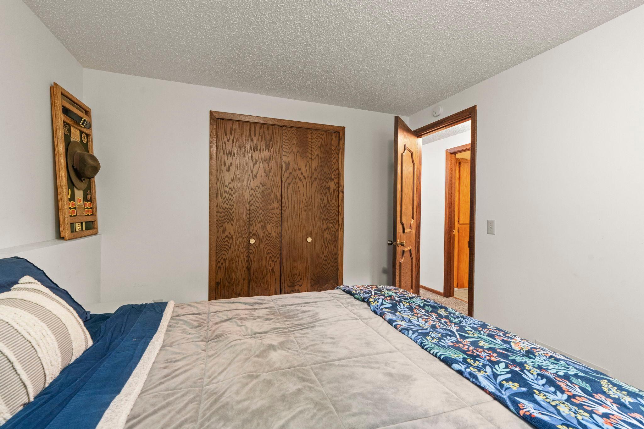 Other view of the lower level bedroom