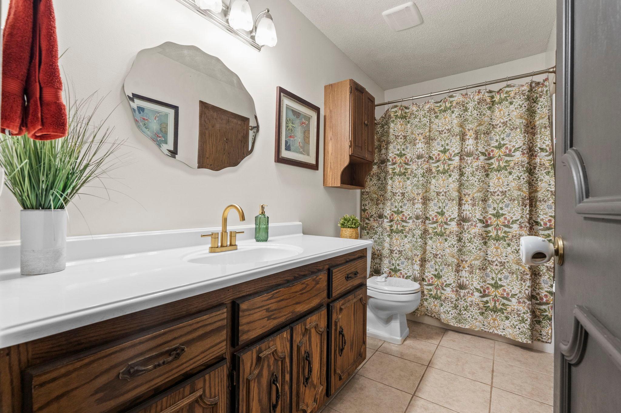 Full bath on the main level