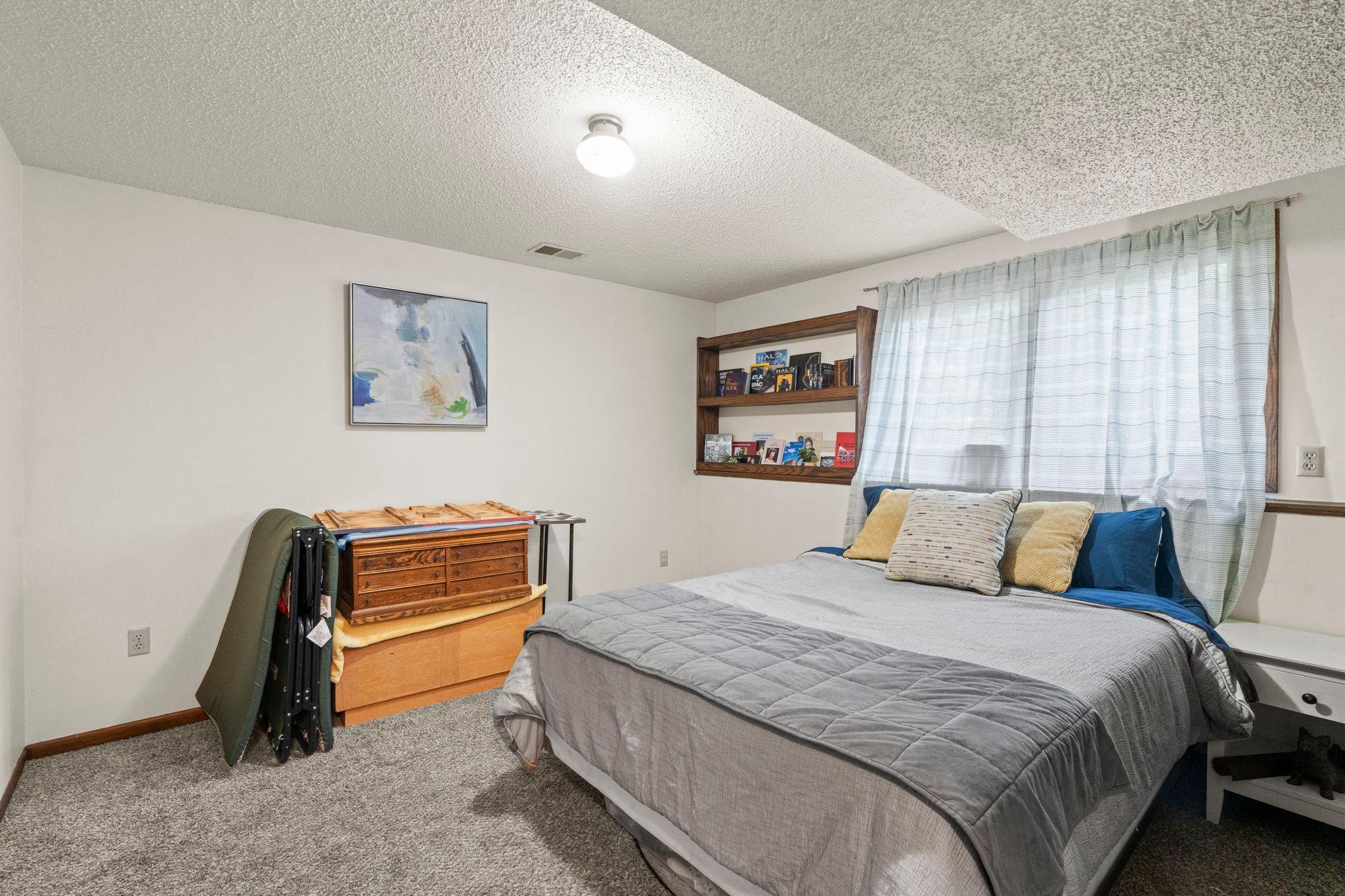 Lower level bedroom
