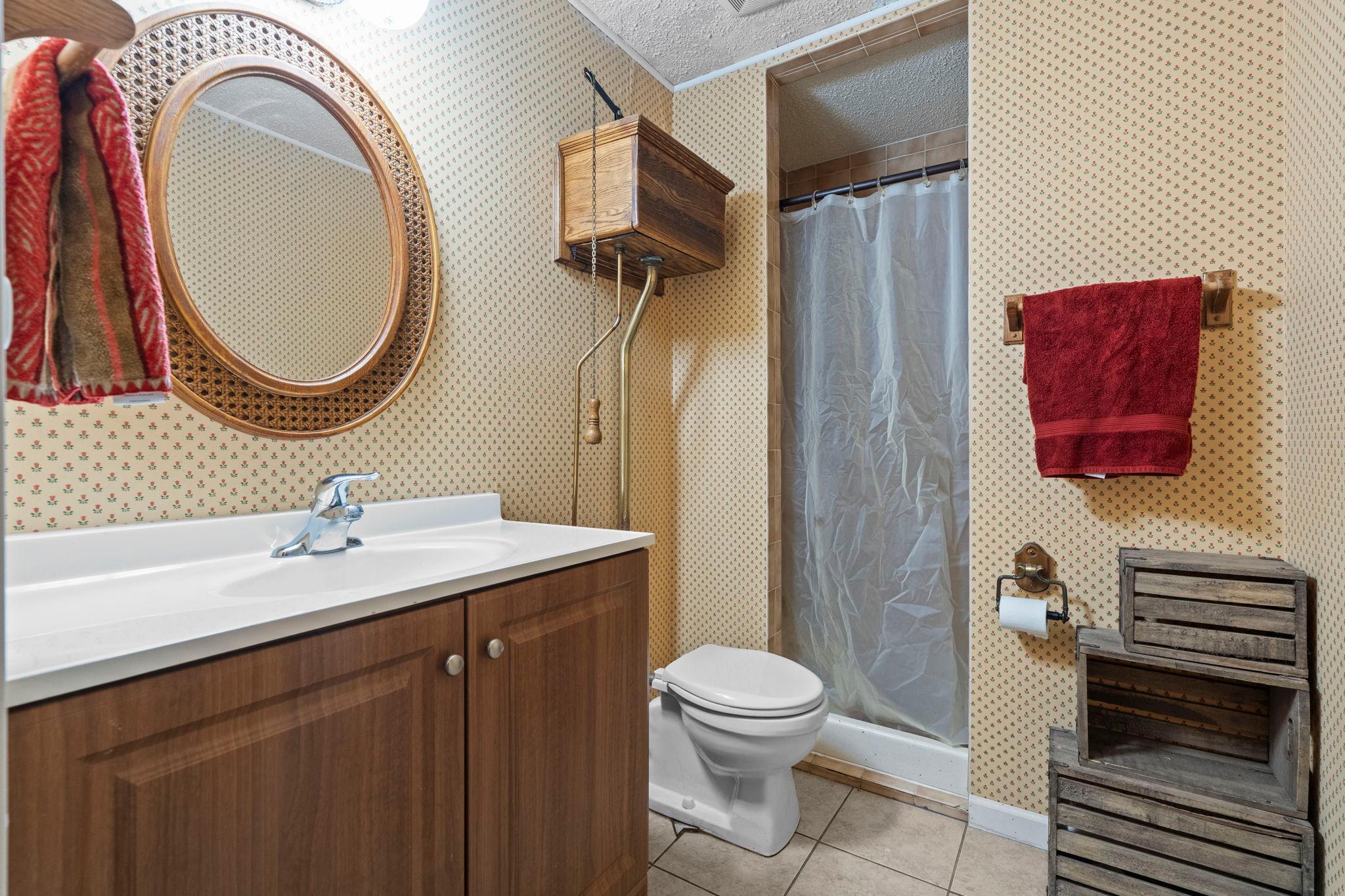 Lower level 3/4 bath