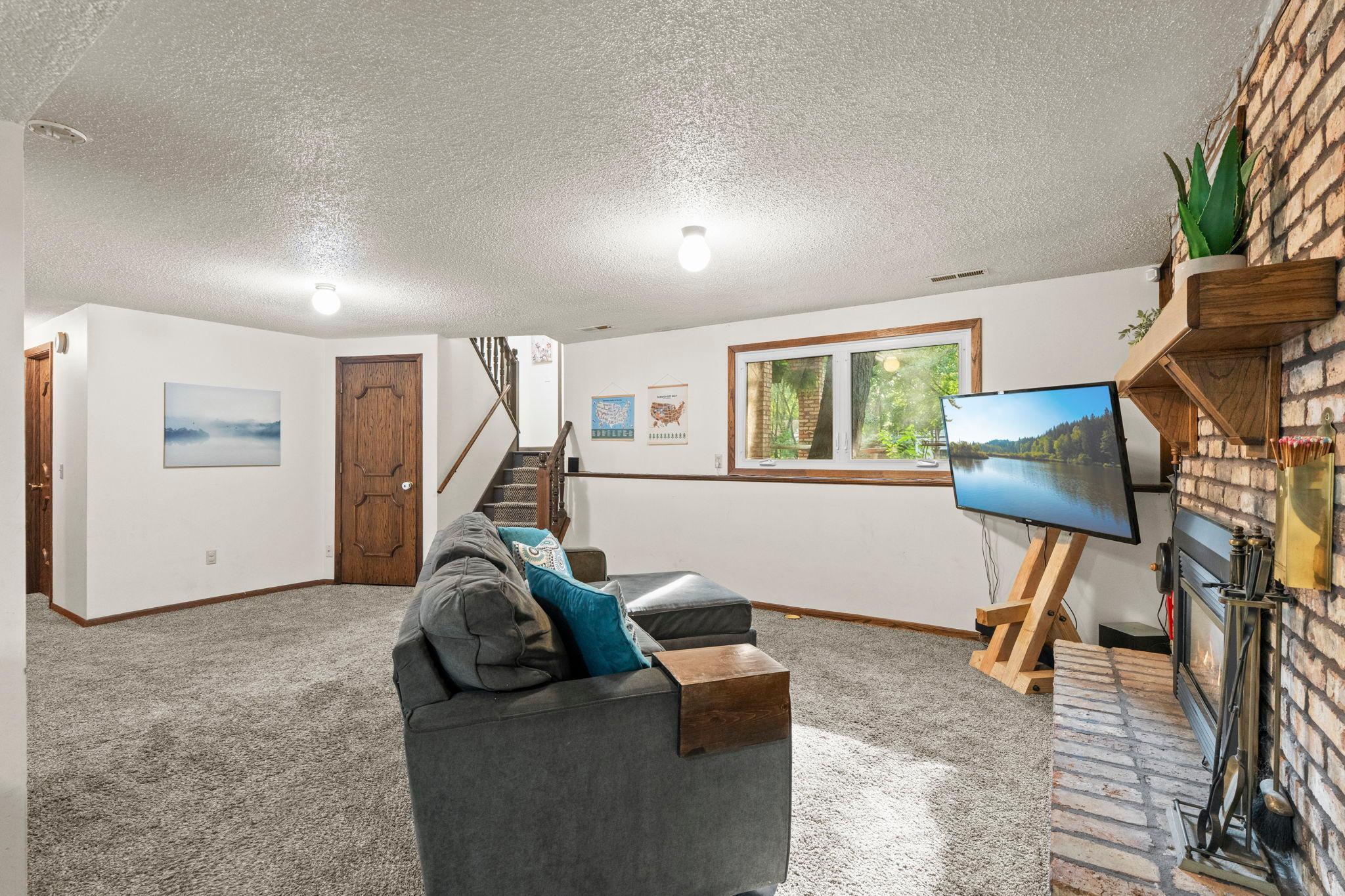 Lower level look out and walk-out in the spacious family room
