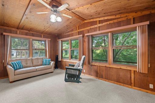 Sunroom is off of the kitchen