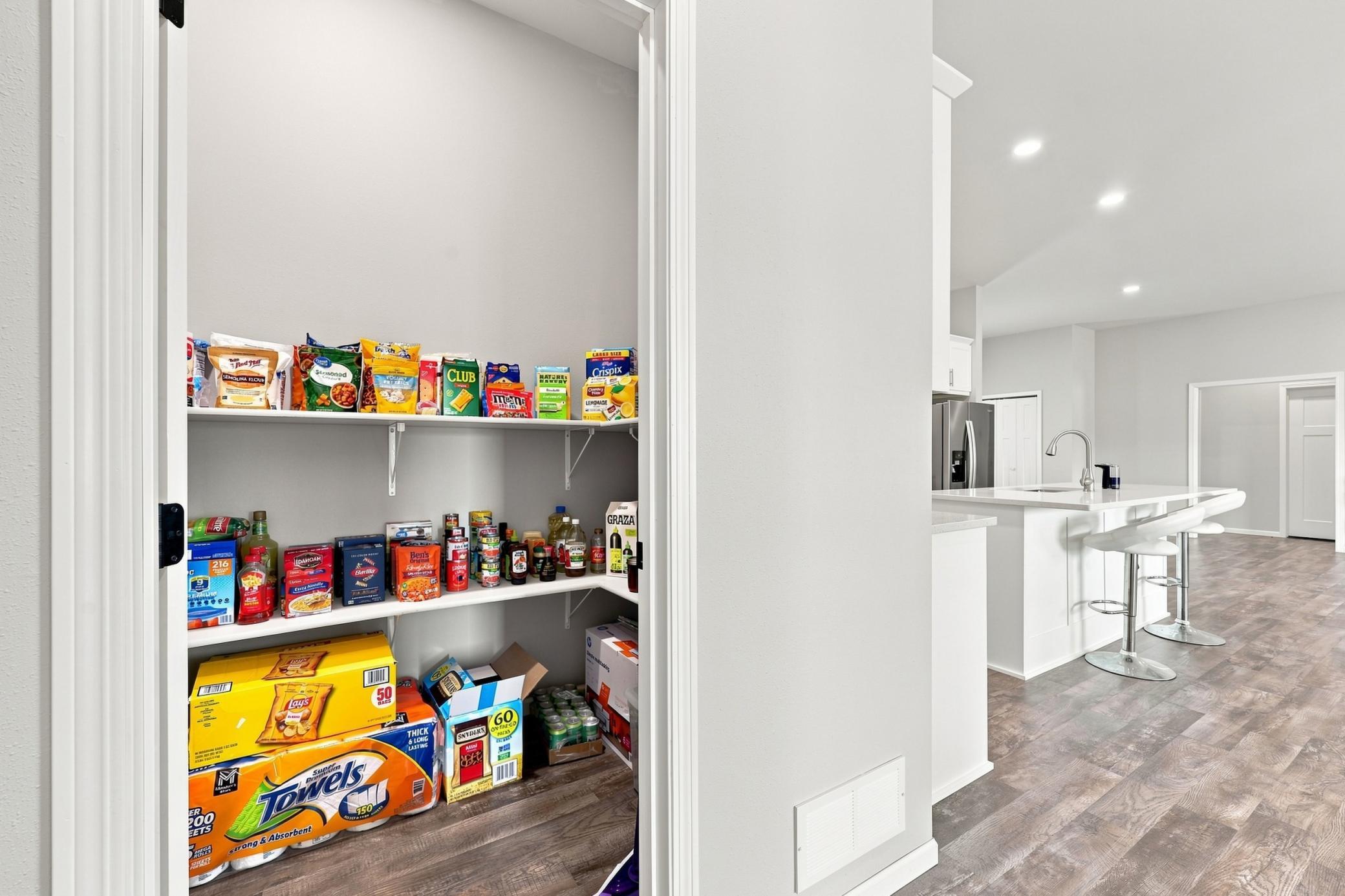 Pantry off of kitchen