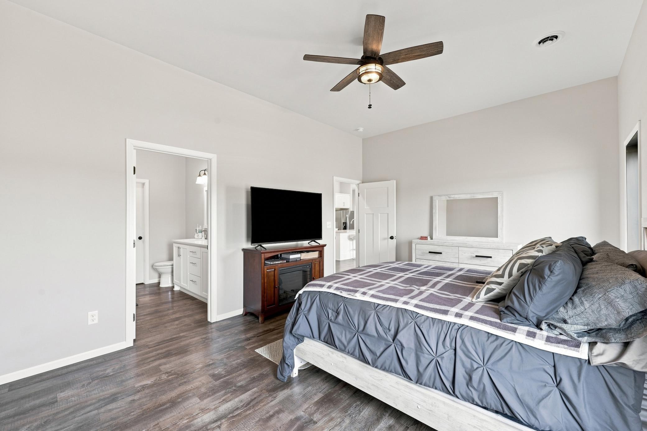 Master Bedroom view to master bath