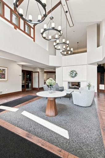 Inviting lobby - access to party room